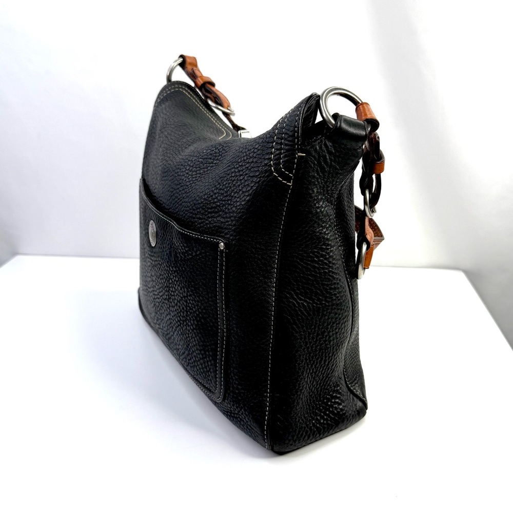 Coach Black Pebbled Leather Chelsea Turn Lock Hobo Y2K Vintage Shoulder Bag - Picture 7 of 13